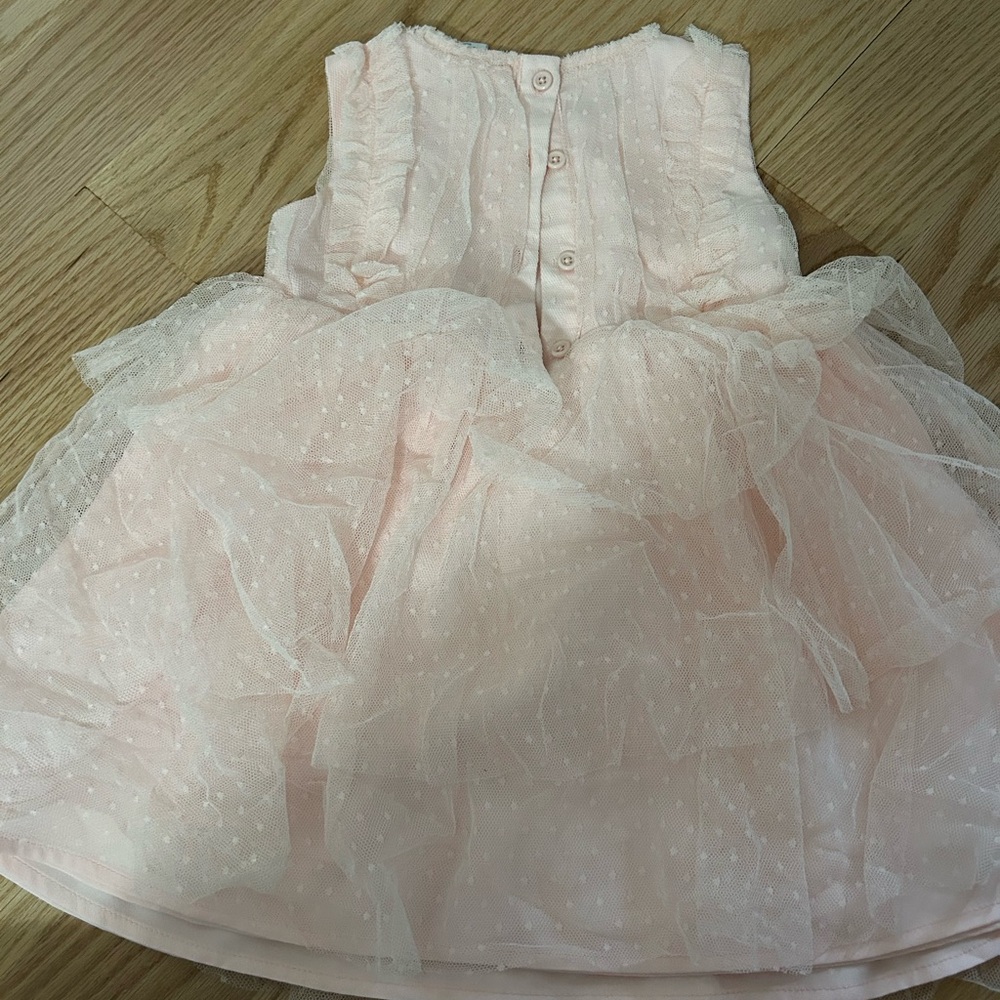 Pink Ruffled Tulle Dress - Picture 4 of 5